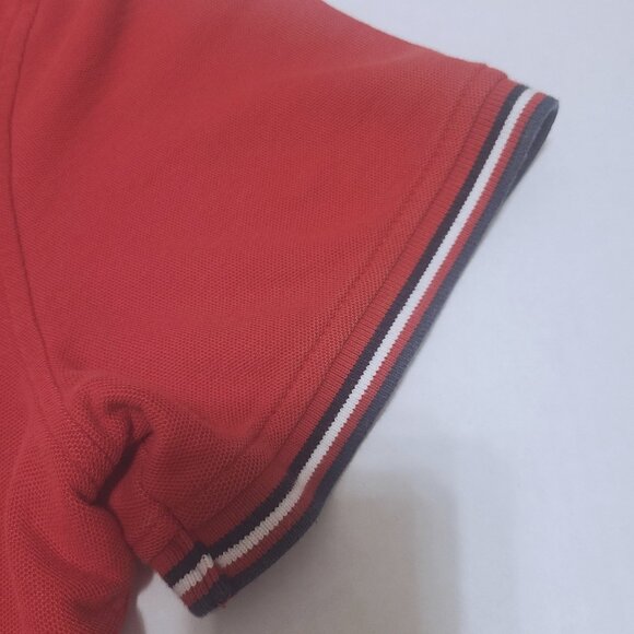 Tommy Hilfiger Red Pique Polo Shirt XL – Classic Fit - Picture 8 of 13